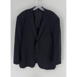 Mantoni Milan Italy Mens Navy Blue Super 140s Virgin Wool Blazer Jacket Size 50R
